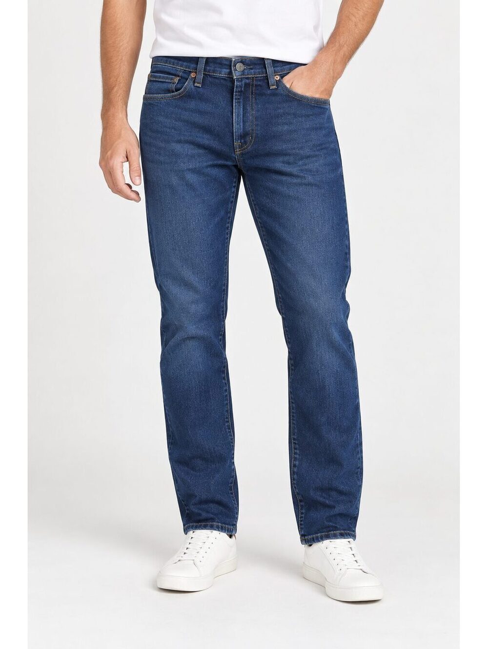 Levi's 513 Men's Slim Straight Dark Wash Stretch Jeans W34 L30